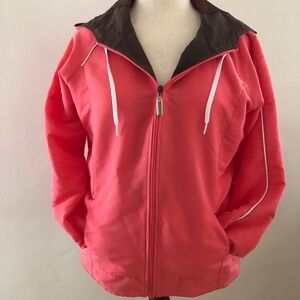 N.Y.L Peach Color Zip-Up with Hood Windbreaker